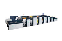 Machine d'impression flexographique semi-automatique 150 m/min, 1000 mm de large, presse 4 couleurs pour sacs en papier et cartes