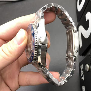 Reloj Mecánico para Hombre con Movimiento 8900, Cristal de Zafiro, Esfera de Buceo 3BAR, Correa de Acero Inoxidable de 22 mm y Detalle de Cuatro Puntos Naranja - Product Image 3