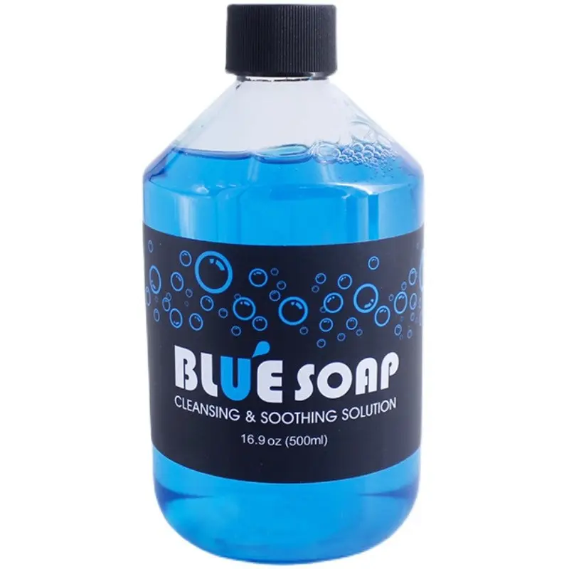 Geconcentreerd Blauwe Zeep Prep Wassen Voor Tatoeages En Piercings