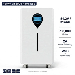 16kWh LiFePO4 Floor <b>Standing</b> Battery 51.2V 314Ah EV Blade Cells 8000 <b>Cycles</b> WiFi APP Solar Home Energy Storage ESS - Product Image 1