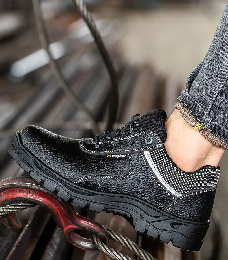 패션 도매 남자 작업 신발 안정-증거 안전 신발 유니버설 안정-증거 강철 단독