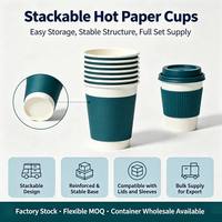 Vente en gros d'usine, gobelets à café en papier biodégradable de qualité alimentaire avec couvercle, logo personnalisé imprimé, 12 oz, 16 oz, 20 oz, pour le thé au lait