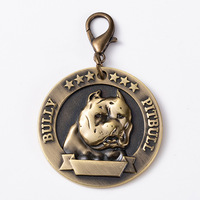 Groene Oude Zand Vegen Relief Labrador Huisdier Metalen Dog Tag Duitse Herder Ronde Huisdier Tag