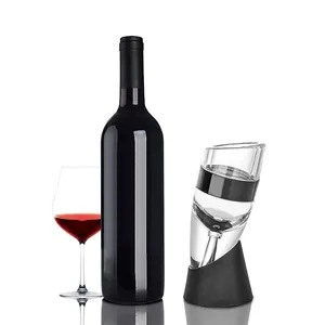 Wine Aerator Aerating Pourer Spout Decanter With Holder Filter Magic Wine Aerator Decanter Set