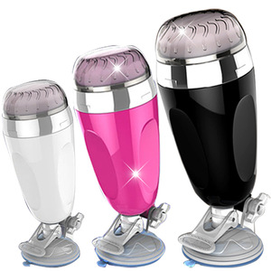 Adult <strong>Male</strong> Masturbator <strong>Sex</strong> <strong>Toy</strong> with <strong>Automatic</strong> Vibration &amp; Suction Base for <strong>Man's</strong> Masturbation Cup - Product Image 1