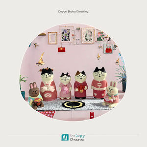 Miniature en résine Chat Anime Décoration Halloween - Figurine Kawaii pour Réfrigérateur Accessoires de Photographie Japonais & Cadeau - Product Image 3