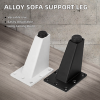 Pied de meuble réglable en alliage d'aluminium pour la maison, le bureau, le support de pied de meuble, supports métalliques durables