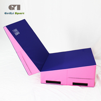Estera plegable de alta densidad para gimnasio, estera de cuña para gimnasia, para hacer ejercicio corporal