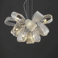 Luminaires suspendus modernes pour salon, salle à manger, hôtel, design personnalisé, luminaires suspendus en cristal LED, fleurs, lustres de luxe