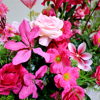 Arrangement de fleurs artificielles rose pastel, centre de table de mariage, décoration pour la Saint-Valentin, événement, fête