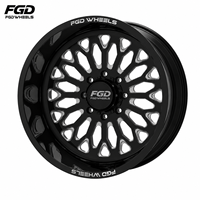 Jantes forgées sur mesure FGD Polish 24x14 22x14 26x14 -76mm Offset pour Chevrolet Silverado 2500/3500 HD 8x180 8x165.1 Bolt Pattern