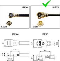 Module WiFi 2.4G avec adaptateur d'antenne externe SMA femelle, antenne SMA mâle incluse, matériau en cuivre, application automobile