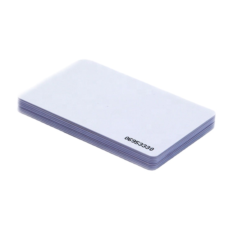 High Quality Printable Thickness Ribbon and Inkjet White Plastic PVC Blank Card