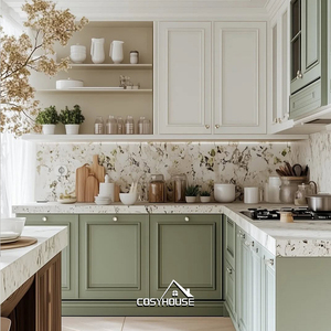 Mueble de Cocina Modular Personalizado con Almacenamiento de Múltiples Cajones y Encimera de Granito, Juego Completo de Muebles de Cocina para Apartamento o Villa - Product Image 6