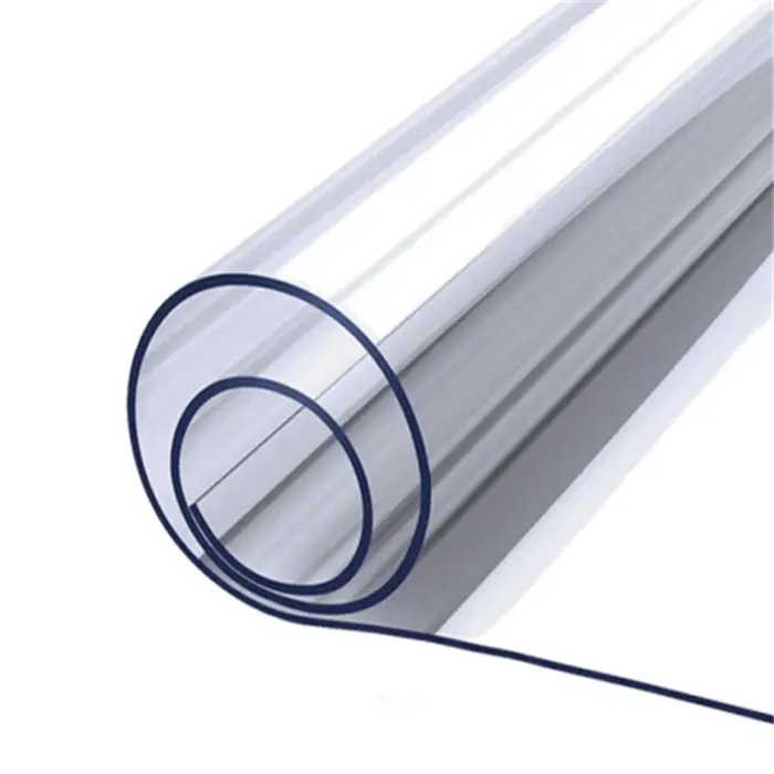 Super Clear Soft PVC Plastic Transparent Flexible Film Plastic in Roll