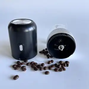Penggiling biji kopi komersial portabel, penggiling kopi elektrik mini USB dapat diisi ulang