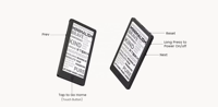 HT dalam Stok Barang Xteink X4 Pro Developer Edition Ultrathin Magnetic Back EReader Portabel Layar Kecil Mini Essential Readers