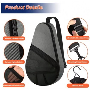 Échantillon Gratuit Sac de Transport Personnalisé pour Équipement de Padel avec Poche en Filet, Sac à Raquettes de Padel, Sac à Bandoulière pour Raquettes de Pickleball - Product Image 4