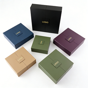Cajas de Doble Puerta Cuadradas, Empaque de Papel Ecológico <span class=keywords><strong>para</strong></span> Regalos, Joyería, Recuerdos, Contenedor Personalizado en Tamaño, Color y con Logotipo - Product Image 4