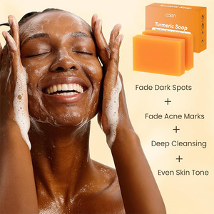 Saponetta naturale per la pelle alla curcuma per viso e corpo per macchie scure e aree intime efficace per la cura delle ascelle - Product Image 4