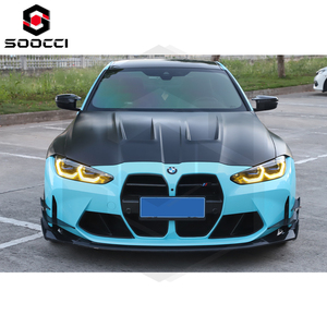 Nuevo capó tipo N de fibra de carbono seco para BMW M3 G80 G81 M4 G82 G83 válvula de motor de parachoques delantero cubierta ventilada capó de motor para - Product Image 6