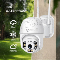 Caméra CCTV WiFi V380 2MP, étanche IP66, audio bidirectionnel, couleur intégrale, vision nocturne, caméra IP de sécurité intelligente PTZ intérieure/extérieure
