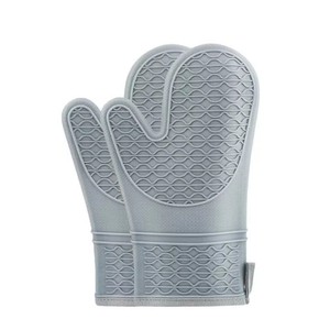 Gants en silicone résistants à la chaleur, en coton épais à motif ondulé, pour la cuisine, la pâtisserie, le four à micro-ondes, gants isolants - Product Image 1