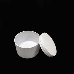 Caja de Metal Redonda de Lujo para Velas Personalizadas, Envases de Metal Vacíos Blancos de 4oz para Velas - Product Image 1