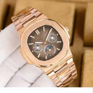 Reloj de Pulsera de Fase Lunar al por Mayor, Relojes de Pulsera de Acero Inoxidable 904l con Movimiento Mecánico Automático para Hombre, Reloj de Moda Resistente al Agua - Product Image 3