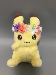Date mignon printemps Festival Pokemoned en peluche poupée Eevee fleurs anneau <span class=keywords><strong>Pikachu</strong></span> jouets en peluche - Product Image 3