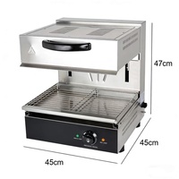 Salamandre électrique de style malaisien avec élévateur intégré, petite forme ovale, chauffe-aliments/grill/four pour la cuisine