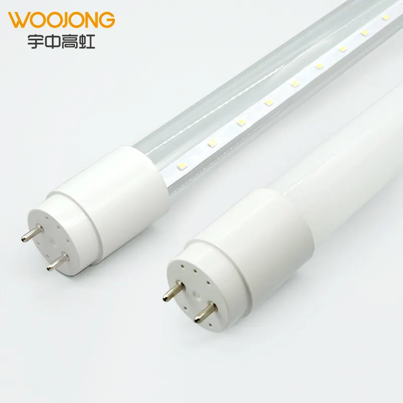 WOOJONG T8 LED Tube for Home or Industry Hot Selling and Factory Price Cover Luminous Light Body Lamp Industrial Flame