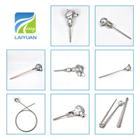 Produsen Termokopel Tipe K Berlapis Baja Laiyuan 1000 Derajat 1000C, Probe Termostat, Sensor Suhu