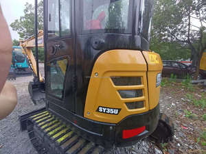 Mini ensacadora Sany de 3,5 toneladas usada, marca China Original barata, Sany35u con pluma oscilante, miniexcavadora de segunda mano - Product Image 2