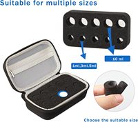 Étui de rangement pour flacons d'insuline EVA, 15 emplacements, 3 ml, 10 ml, sac organisateur de médicaments portable avec intérieur en mousse antichoc personnalisé