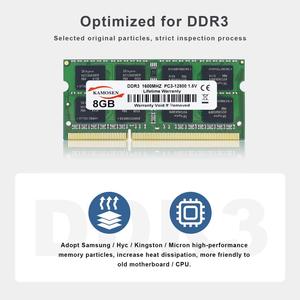 Mémoire DDR3 DDR3L 4 Go 8 Go SO-DIMM 1333 MHz 1600 MHz <span class=keywords><strong>PC3L</strong></span> / PC3-12800S 10600S 8500S 1,5 V 1,35 V 204 broches <span class=keywords><strong>2Rx8</strong></span> SODIMM pour ordinateur portable - Product Image 6