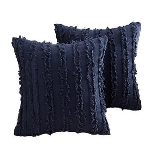 Cojines Decorativos Modernos Minimalistas de Algodón y Lino, Color Sólido, Rectangulares, Estilo Nórdico, con Relleno - Product Image 2