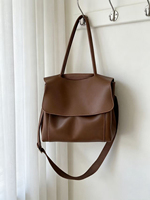 Sac à main bandoulière vintage en PU avec fermeture éclair RFID grande capacité pour femme, collection automne-hiver 2026