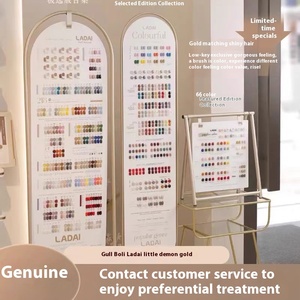 OU Boli chai duy nhất Áo Giáp Vàng Quỷ Gel 168 màu sắc yêu tinh móng tay cửa hàng 218 Màu sắc dẫn nguồn ánh sáng làm bằng nhựa - Product Image 2