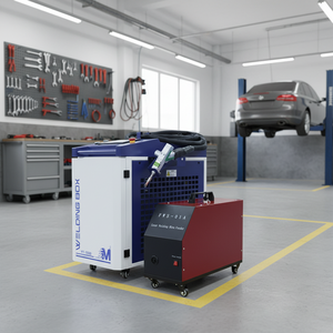 Machine de soudage laser portative 1,5KW/2KW/3KW à double tête oscillante avec certification CE, machine de soudage laser intégrée portative principalement - Product Image 1