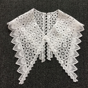 Di buona qualità con Design ricamato collo bianco in pizzo in poliestere <span class=keywords><strong>Guipure</strong></span> uncinetto collo in pizzo per abbigliamento - Product Image 5