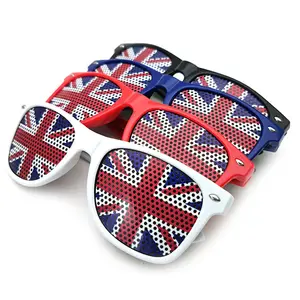 Gift <strong>Union</strong> <strong>Jack</strong> Sticker Sunglasses Rice <strong>Nail</strong> Pinhole Glasses Funny Decorative Glasses - Product Image 1