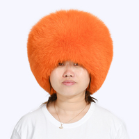 Chapeau chaud en fourrure de renard pour femmes, accessoires pour cheveux russe, bandeau large et épais, accessoire de luxe, vente en gros, hiver,