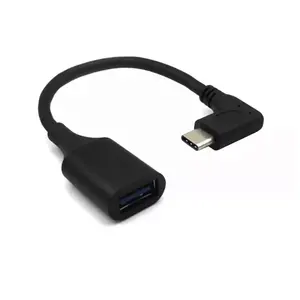 Usb3.1 Type C Adapter Otg Usb 3.1 Type A Female To Type C Male 90 Degree Elbow Data Cable