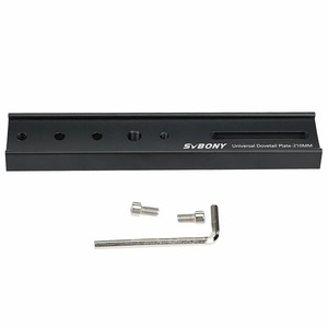 Placa de Montaje Tipo Cola de Golondrina SVBONY Vixen para Telescopio, Construcción de Aluminio, Negra, 4.72in/120mm, 8.26in/210mm, 11.81in/300mm - Product Image 5
