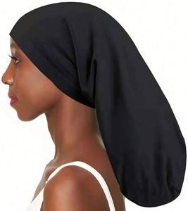 Gorros de Dormir Extra Largos con Forro de Satén para Trenzas, Rastas y Cabello Rizado Natural, Gorro de Doble Capa con Ajuste - Product Image 2