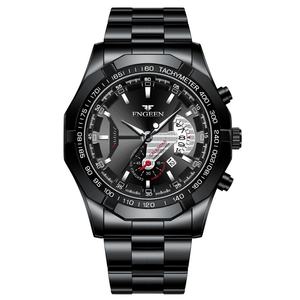 Unique <b>Watches</b> <b>for</b> <b>Men</b> FNGEEN S001 Non <b>Mechanical</b> <b>Men's</b> Waterproof Quartz <b>Watch</b> <b>Men's</b> Luminous Dual Calendar <b>Watch</b> - Product Image 2
