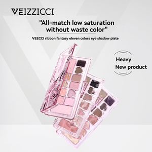 Paleta de Sombras de Ojos de Once Colores VEECCI/Weizi Ribbon Fantasy, Larga Duración, Sin Pliegues, Multicolor, Natural y Tridimensional - Product Image 1