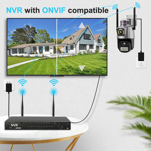 Cámara de Seguridad WiFi para Exteriores, Resistente al Agua, 6MP, 4K, Seguimiento Automático, Lente Dual, Inalámbrica, PTZ, CCTV, Audio Bidireccional - Product Image 2