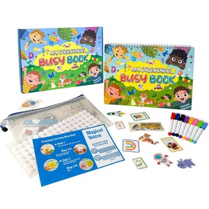 Libro Sensorial Novedoso Transfronterizo para Educación Temprana, Juguete de Rompecabezas Educativo, Libro de Actividades para Niños con Papel Reutilizable, Caja de Colores - Product Image 2
